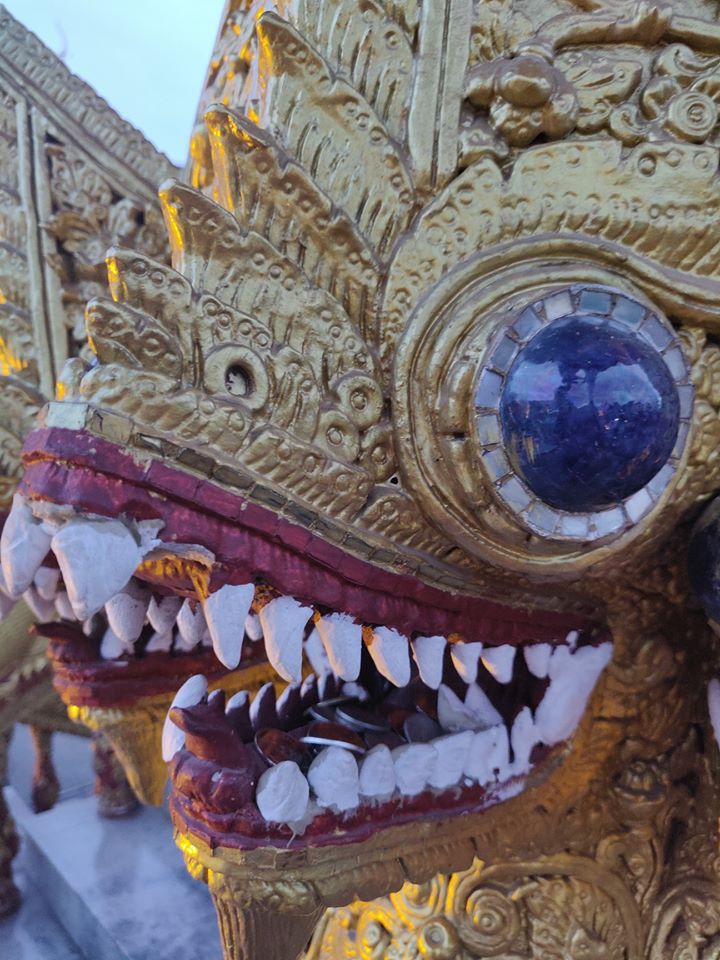 naga, naga chiang mai, serpente oro chiang mai, wat bupparam, Wat Bupparam in Chiang Mai, Thailandia, Chiang Mai, templi da vedere a chiang mai